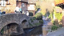 Nobody felt brave enough to tackle the ford at Allerford today, 22.5 miles into the ride